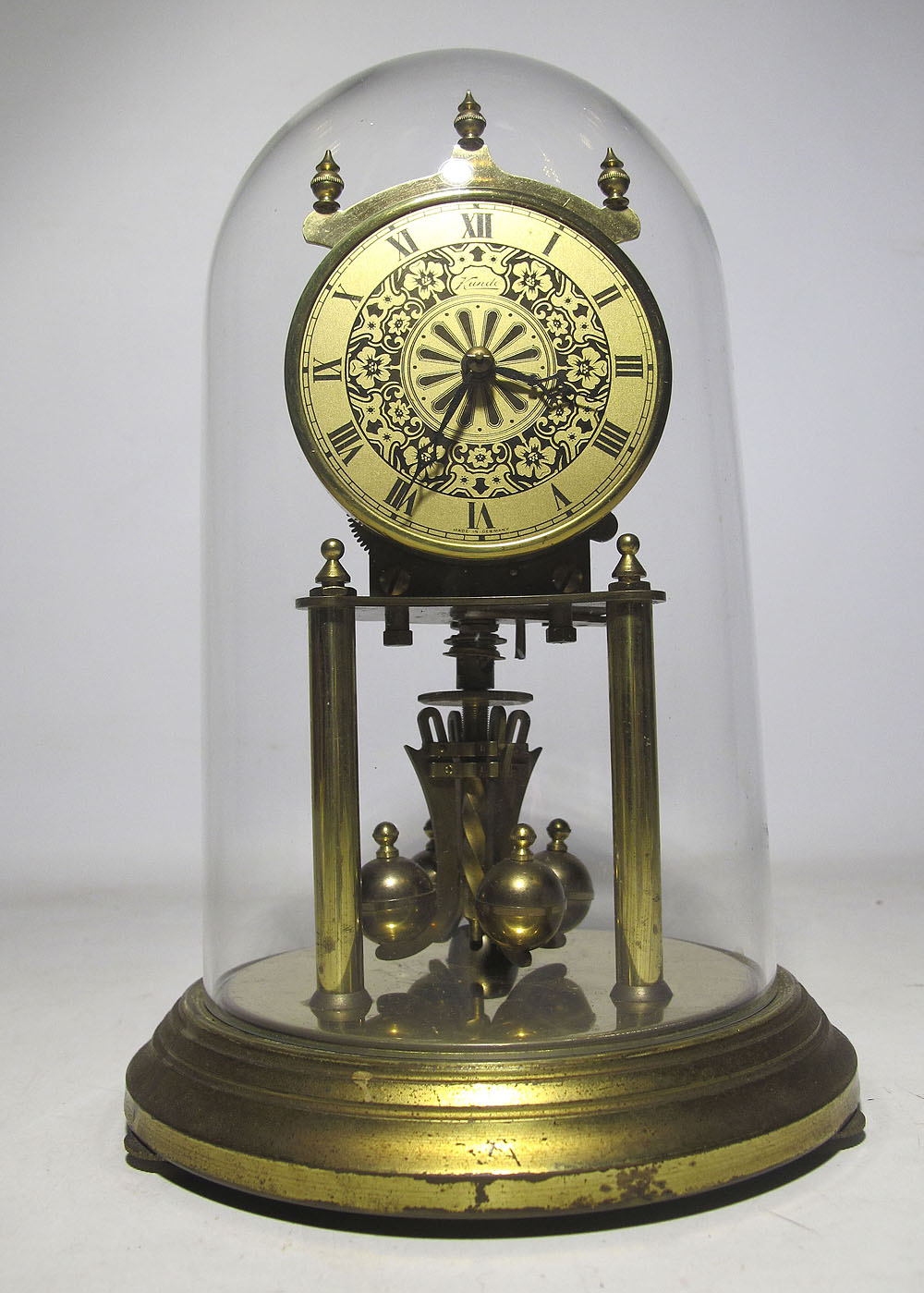 VTG Kundo Kieninger Obergfell 400 Day Mantle Glass Dome Anniversary